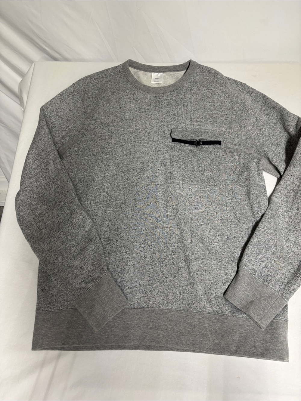 TAVIK Modern Beach Culture Crewneck Sweatshirt Men's Large Gray French Terry Poc